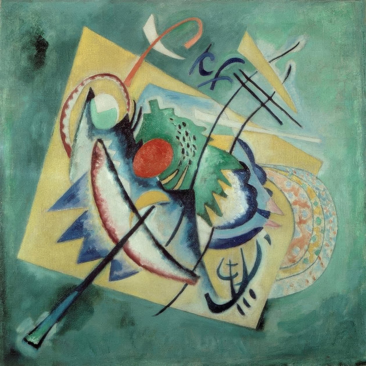 Rotes Oval af Wassily Kandinsky