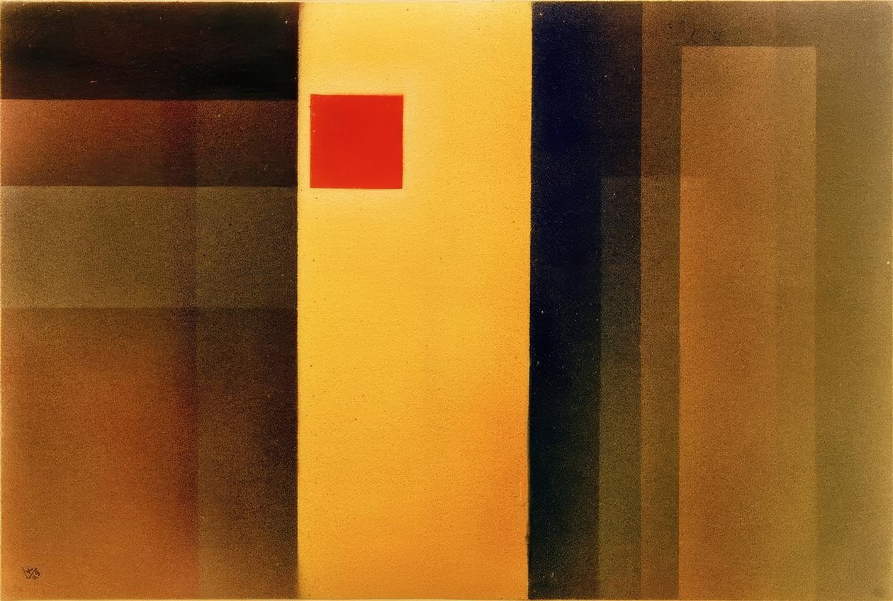 Rød firkant af Wassily Kandinsky