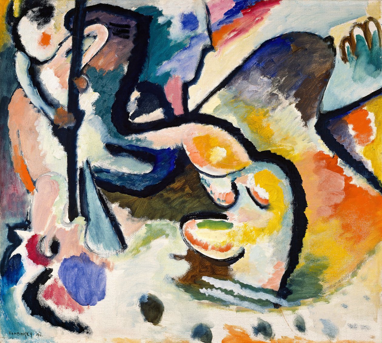 Sankt Georg III, 1911. af Wassily Kandinsky