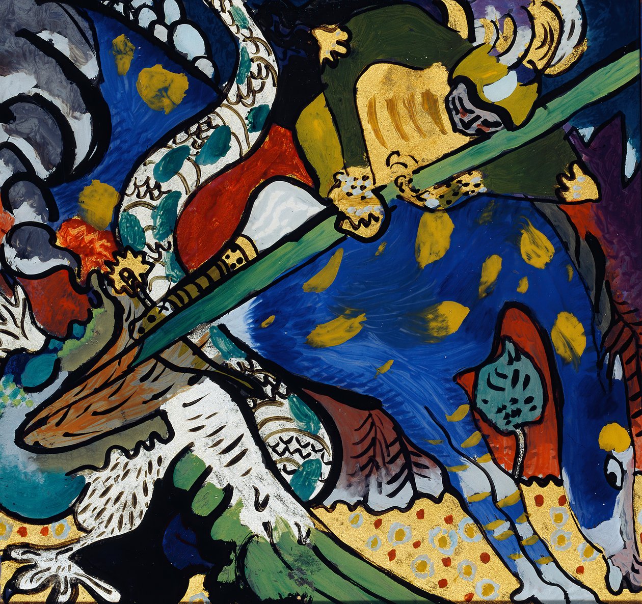 Sankt Georg I, 1911. af Wassily Kandinsky