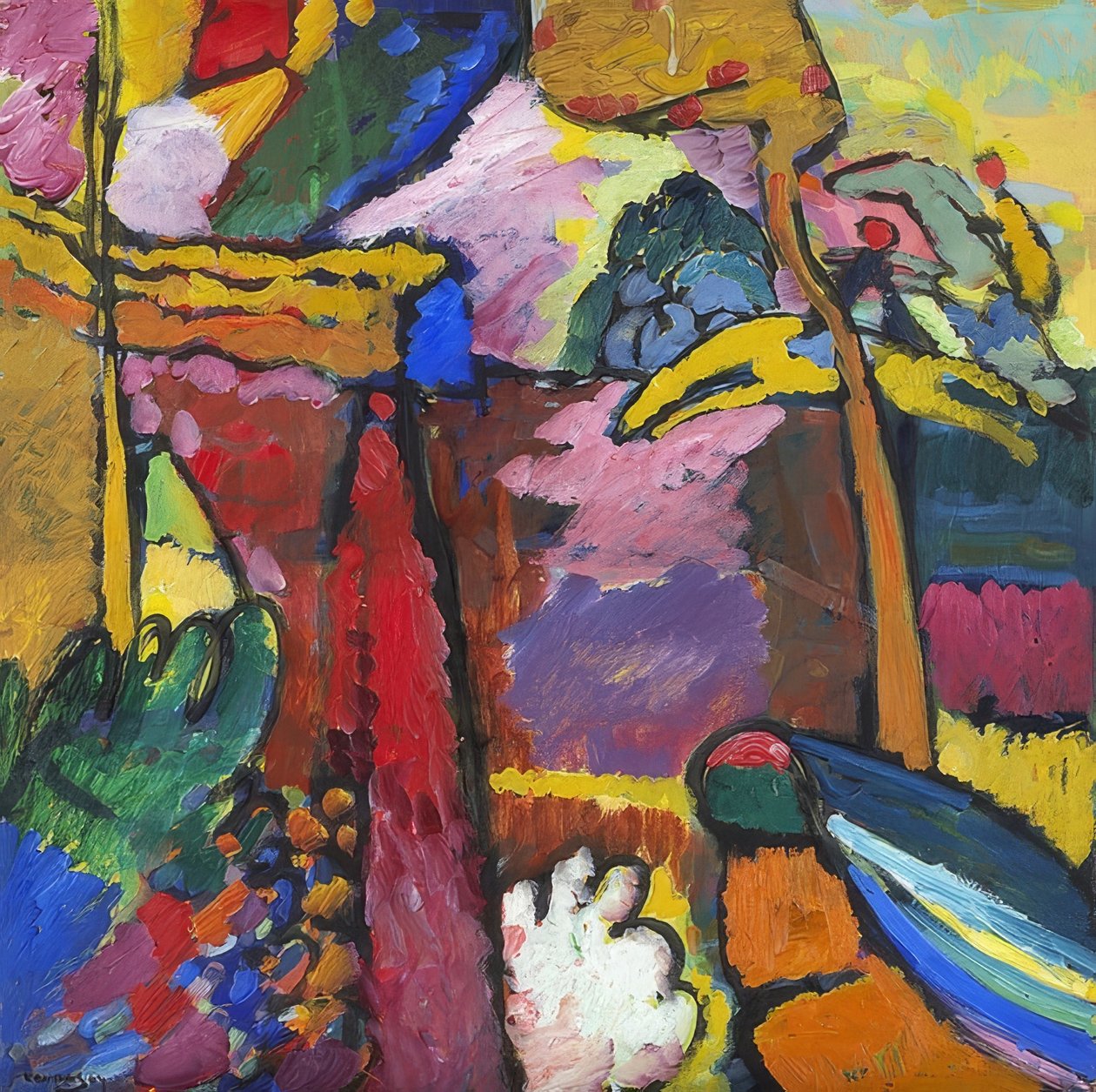 Studie til Improvisation V. 1910 af Wassily Kandinsky