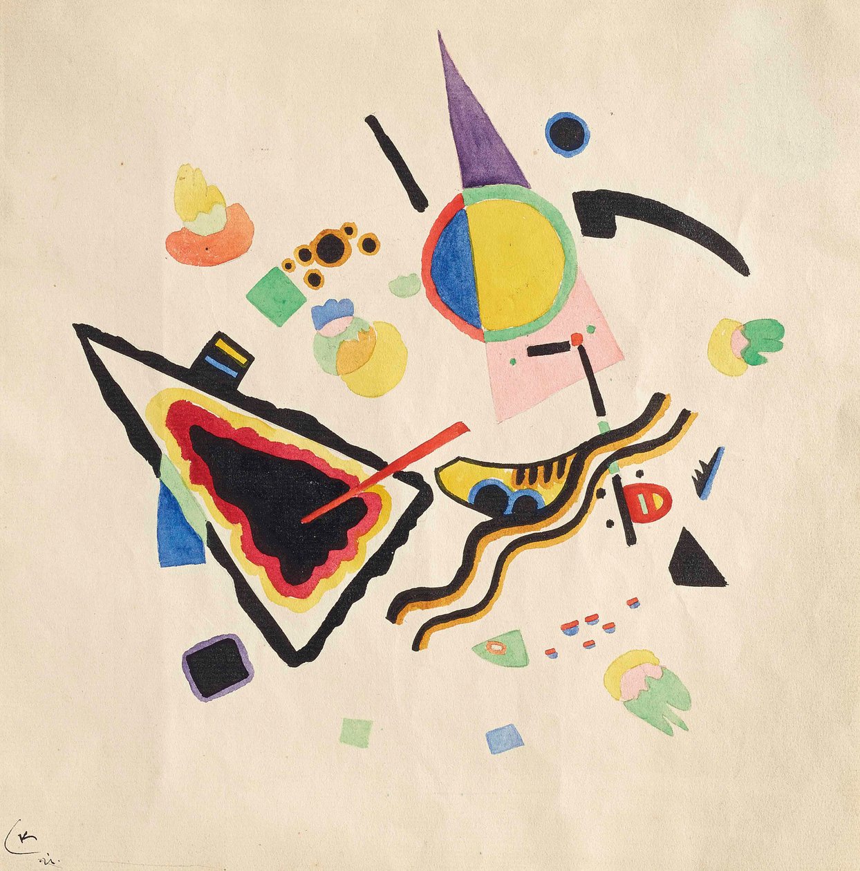 Uden titel, 1921. af Wassily Kandinsky