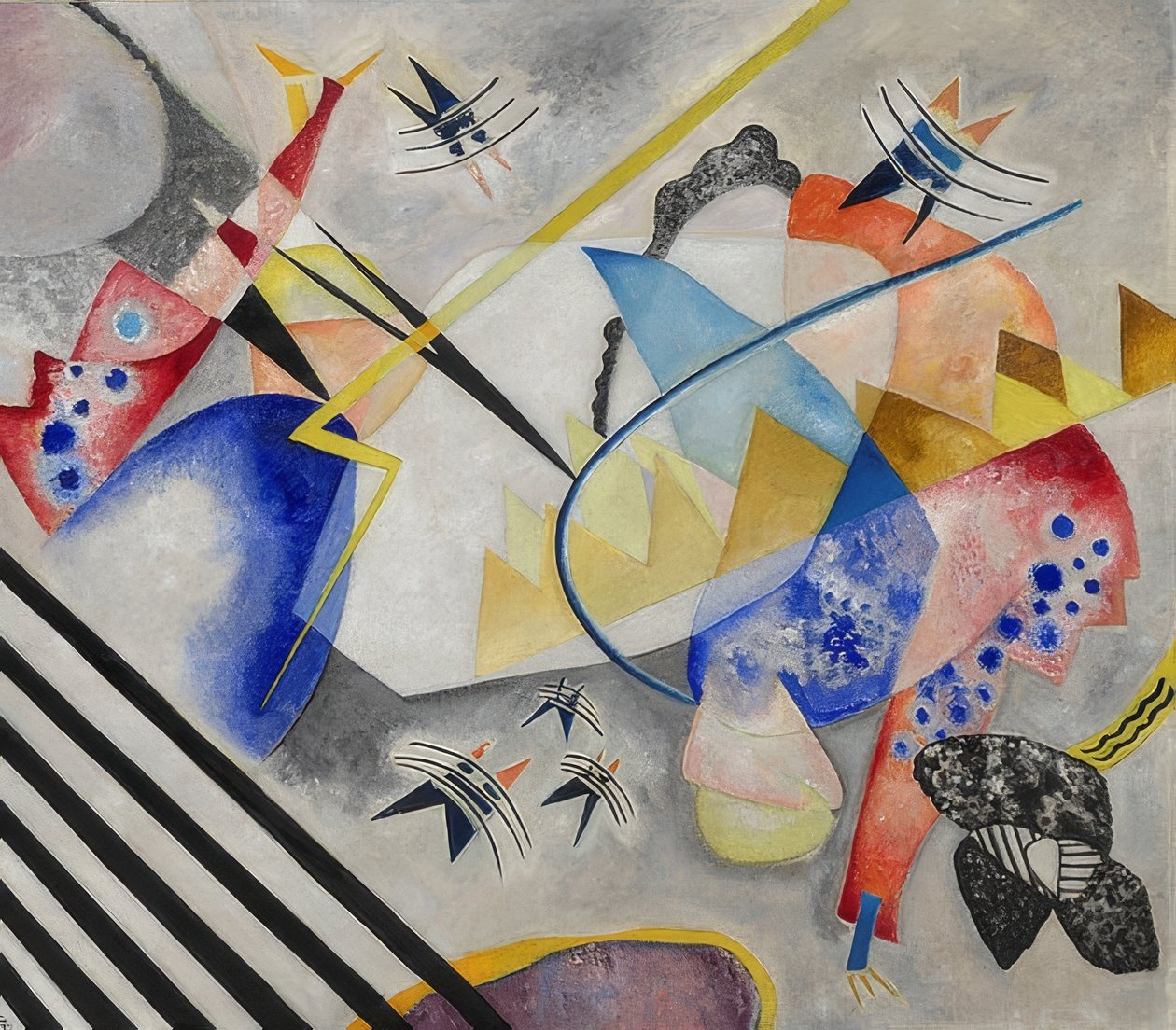 Hvid midte. 1921 af Wassily Kandinsky