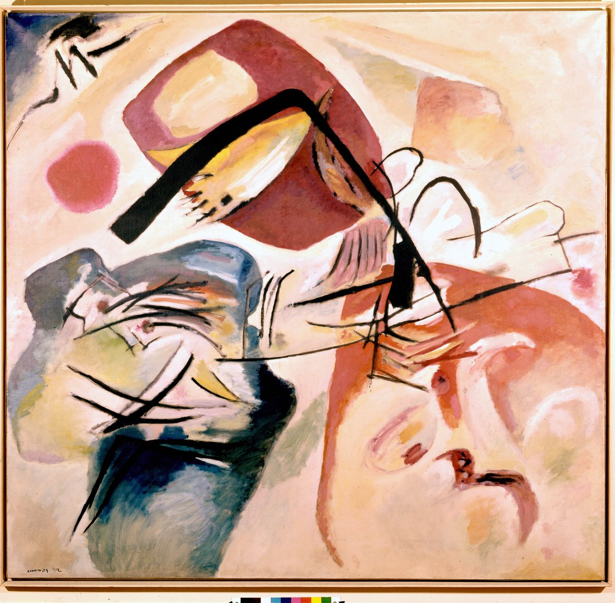 Med den sorte sløjfe af Wassily Kandinsky