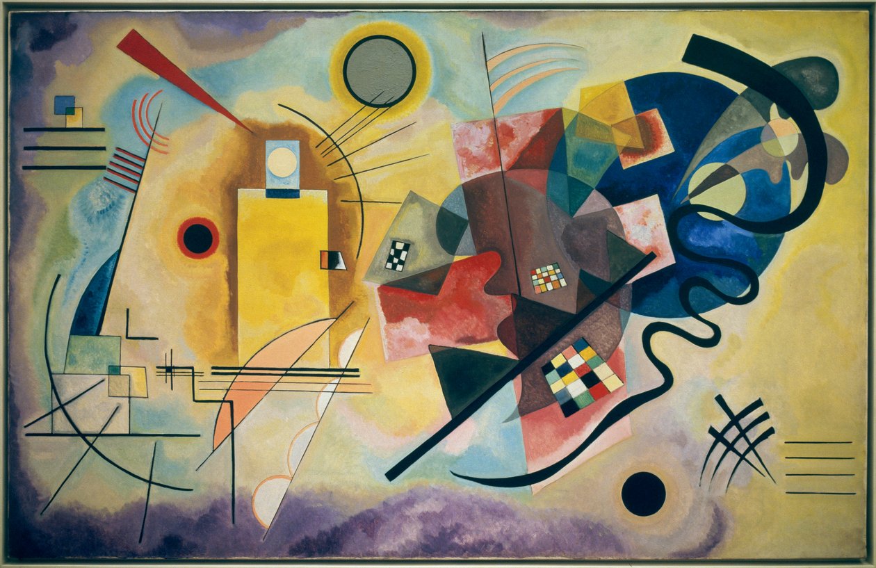Gul-rød-blå af Wassily Kandinsky