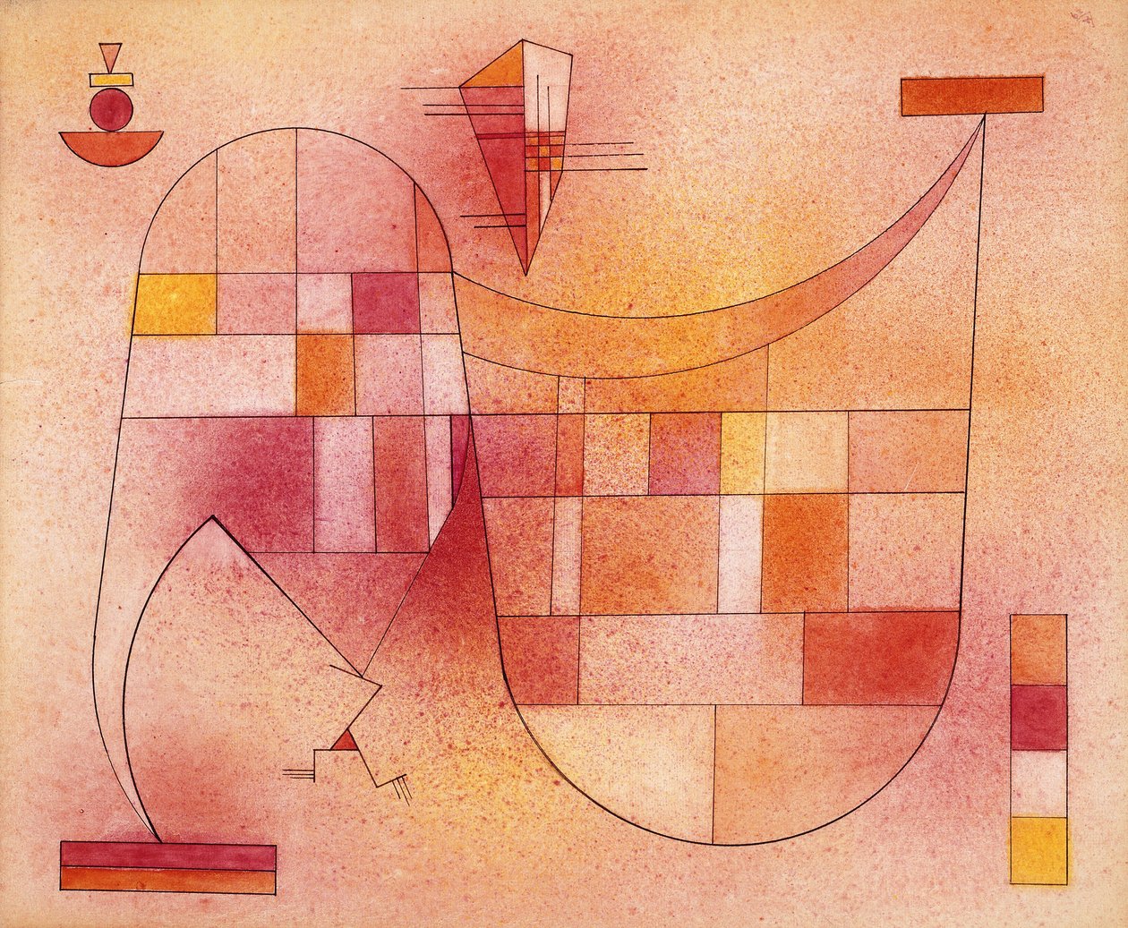 Gul Pink; Gelb Rosa af Wassily Kandinsky