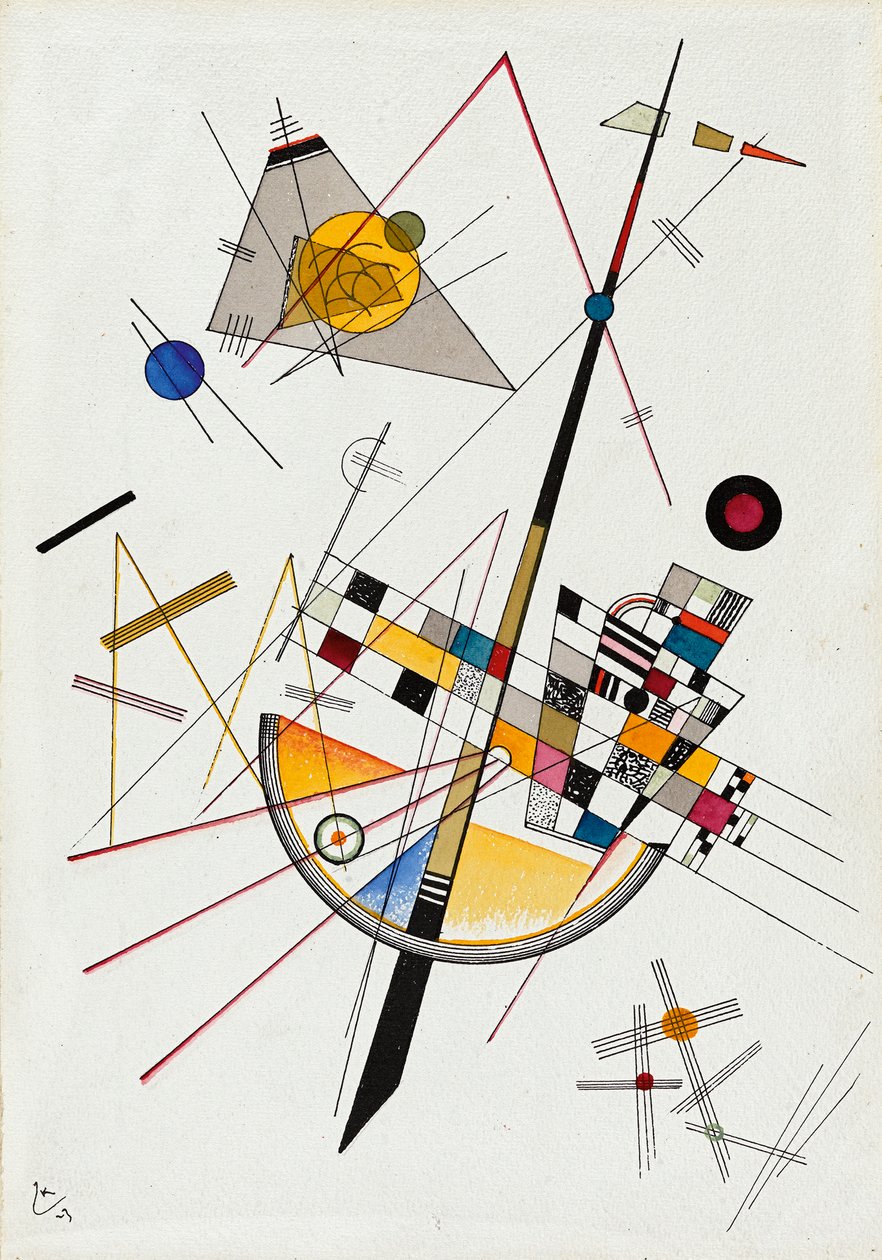 Delicate Tension Delicate Tension No. 85, 1923. af Wassily Kandinsky