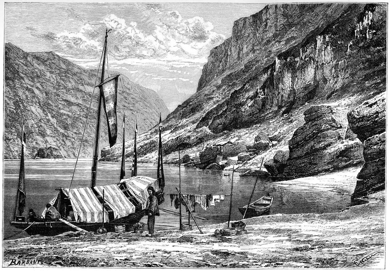 Øvre Yangtse-Kiang, Kina, 1895. af Weber