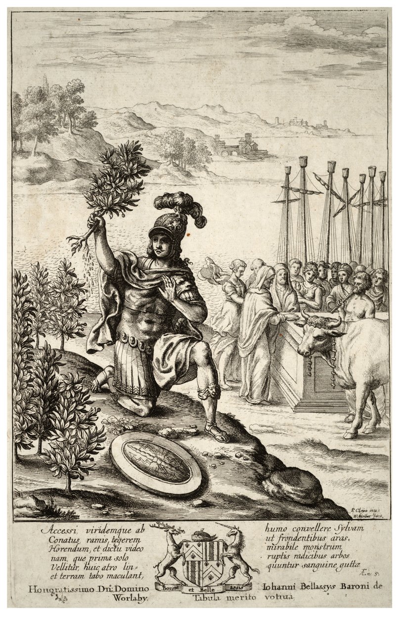 Aeneas lander i Thrakien. Stat 2 af Wenceslaus Hollar