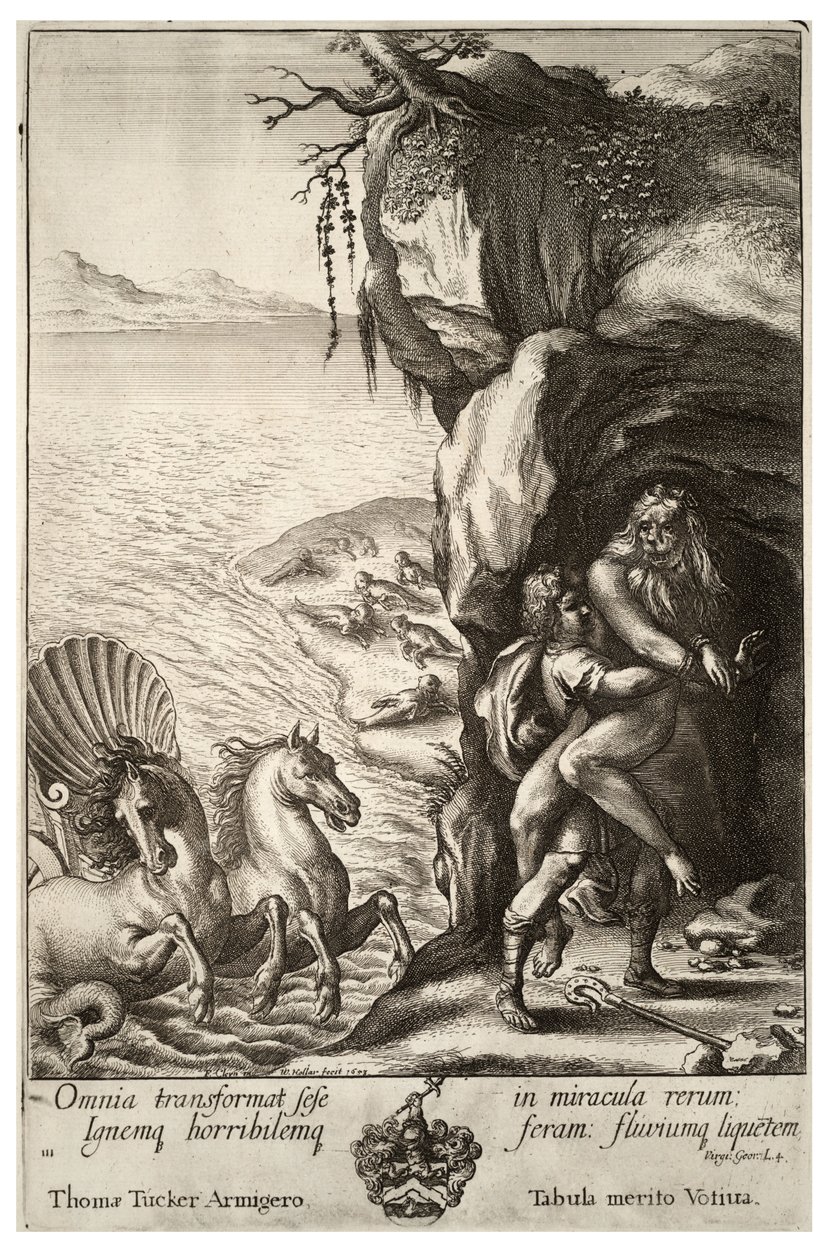 Aristaeus og Proteus. Stat 2 af Wenceslaus Hollar