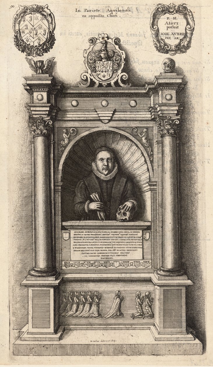 Aubrey (monument). Stat 1 af Wenceslaus Hollar