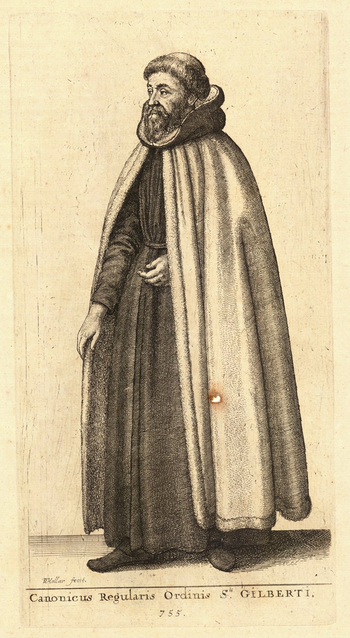Ordenens Canon Gilberti af Wenceslaus Hollar