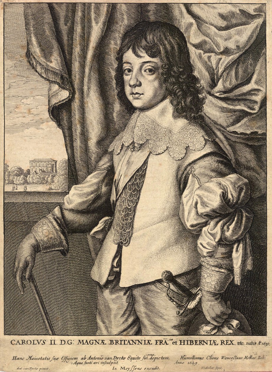 Karl II. Stat 4 af Wenceslaus Hollar