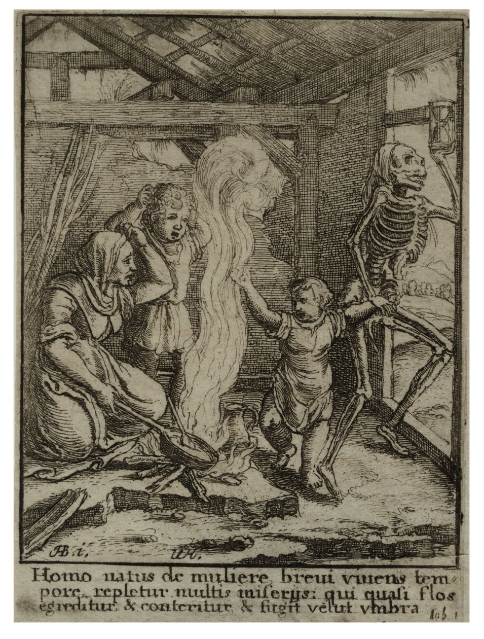 Barn. Stat 2 af Wenceslaus Hollar
