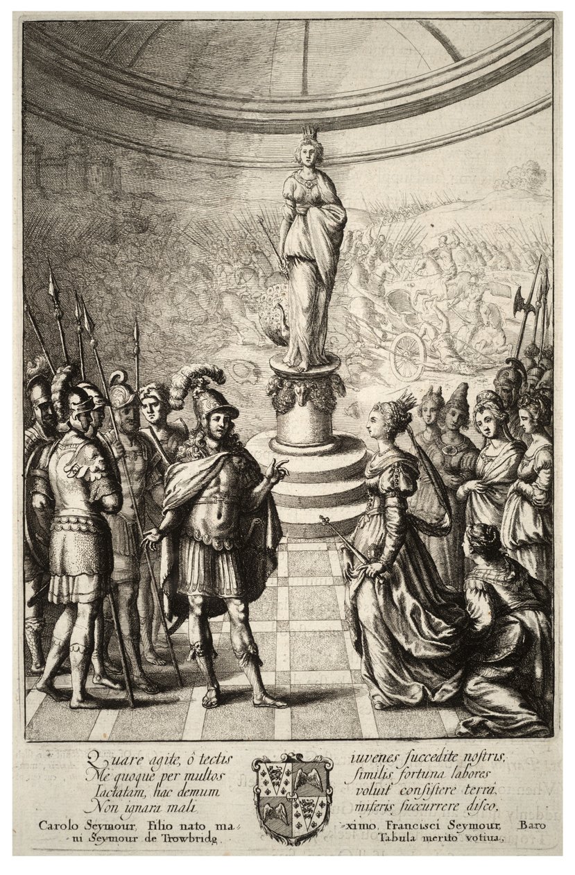 Dido og Aeneas. Stat 2 af Wenceslaus Hollar