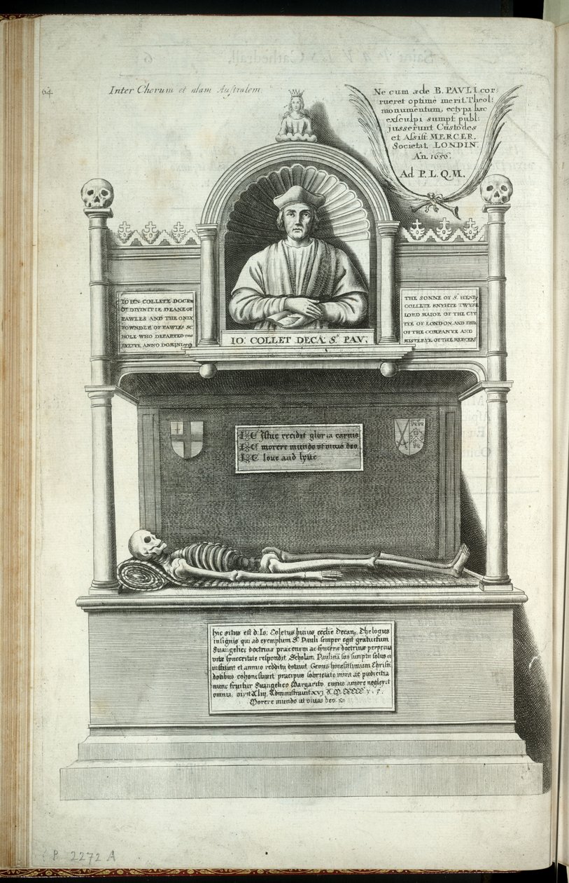 John Colet. Stat 1 af Wenceslaus Hollar