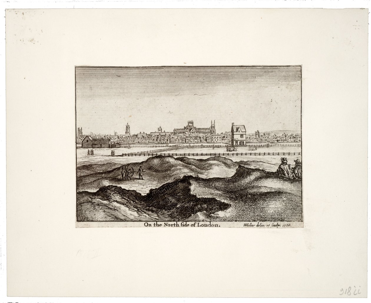 På den nordlige side af London af Wenceslaus Hollar