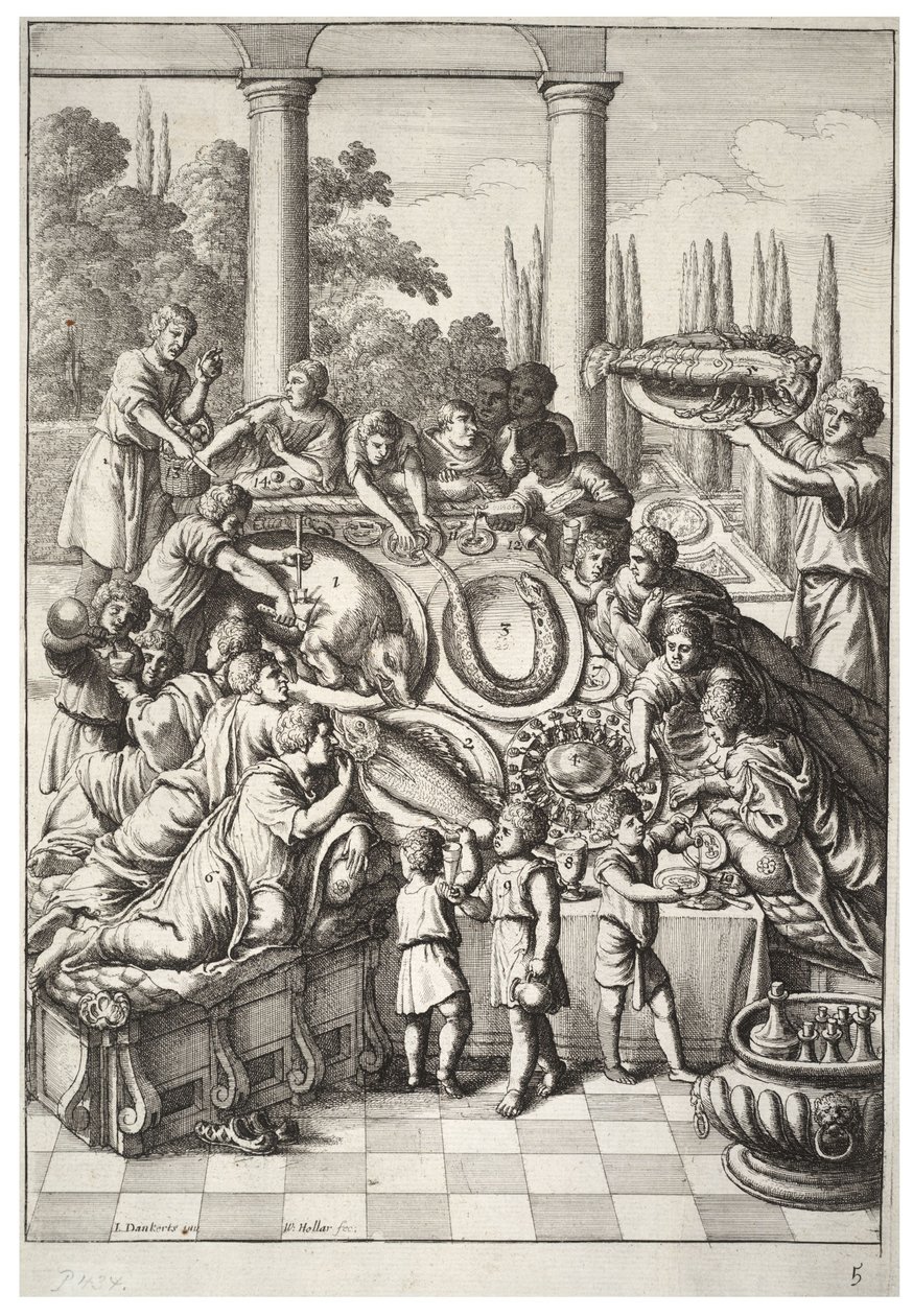 Banketten af Wenceslaus Hollar