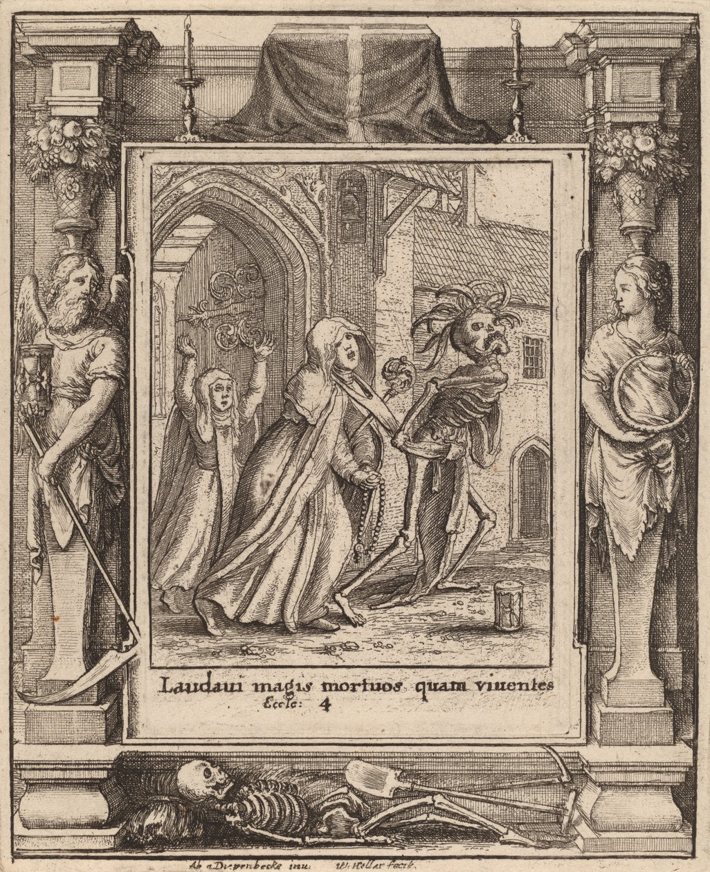 Abbedisse, 1651. af Wenceslaus Hollar