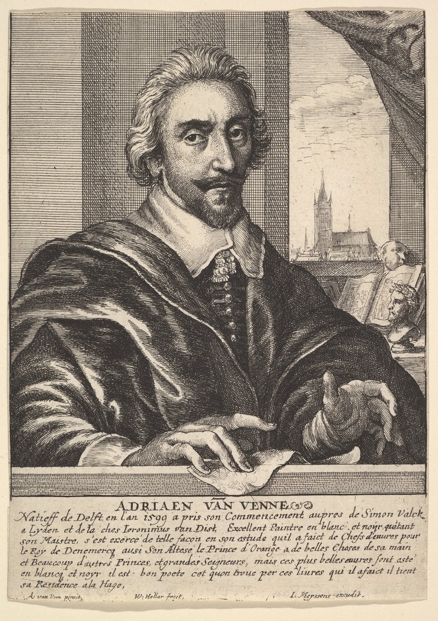 Adrian van de Venne, 1649. af Wenceslaus Hollar