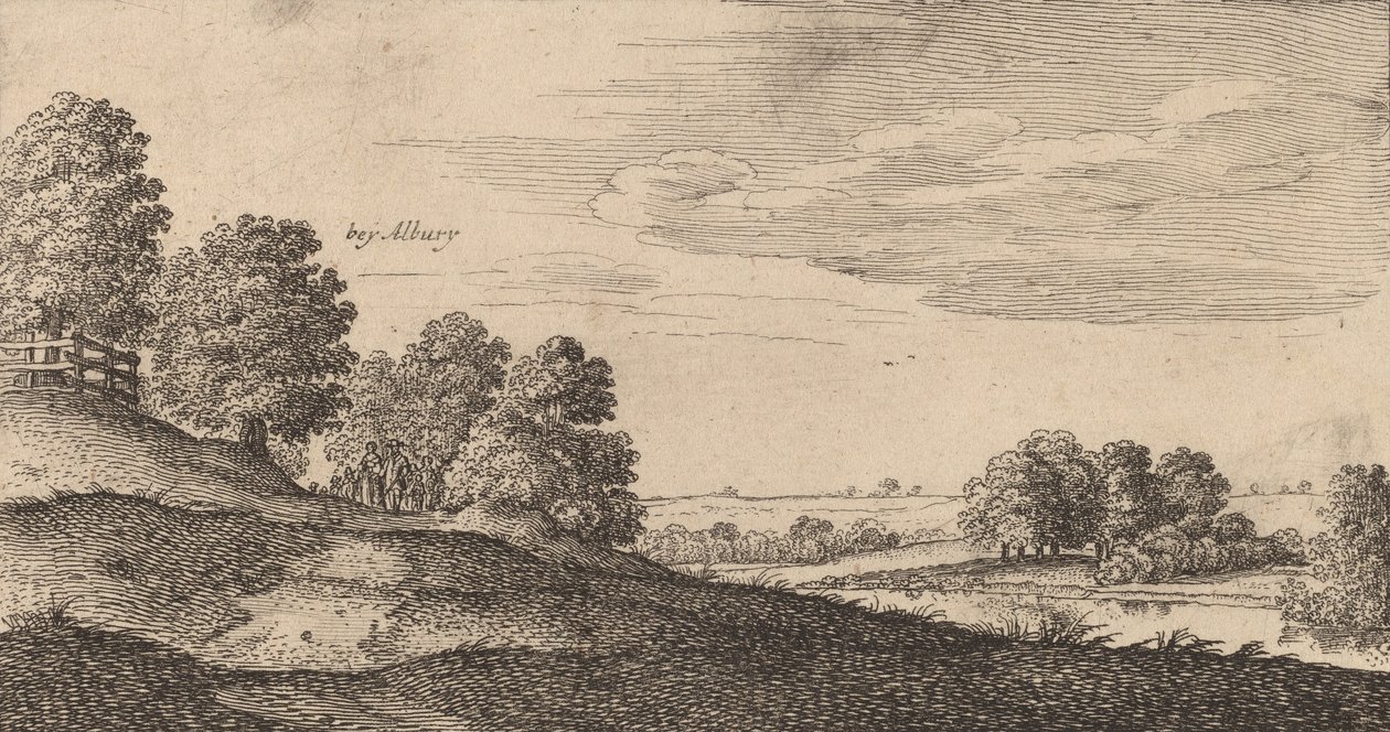 Albury, 1645. af Wenceslaus Hollar