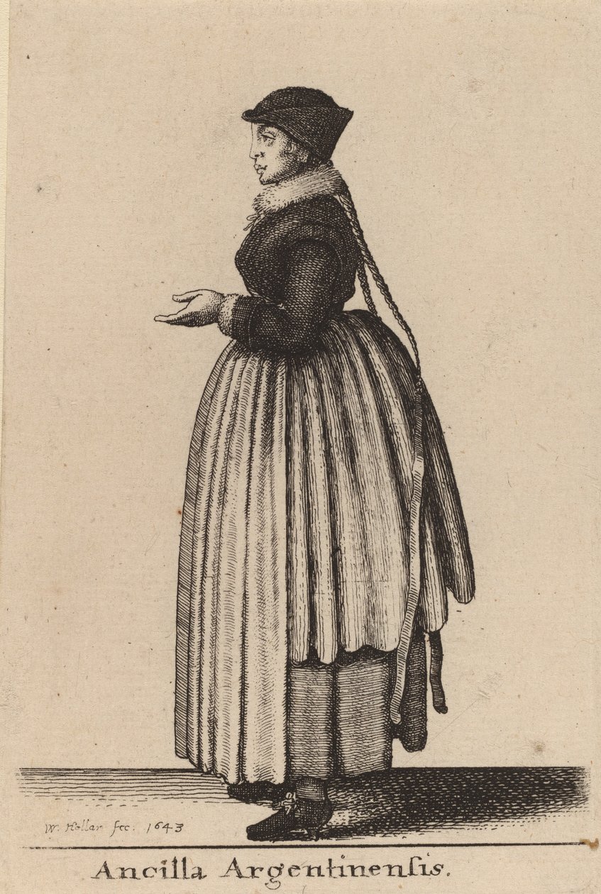 Jomfruen af ​​Argentina, 1643. af Wenceslaus Hollar