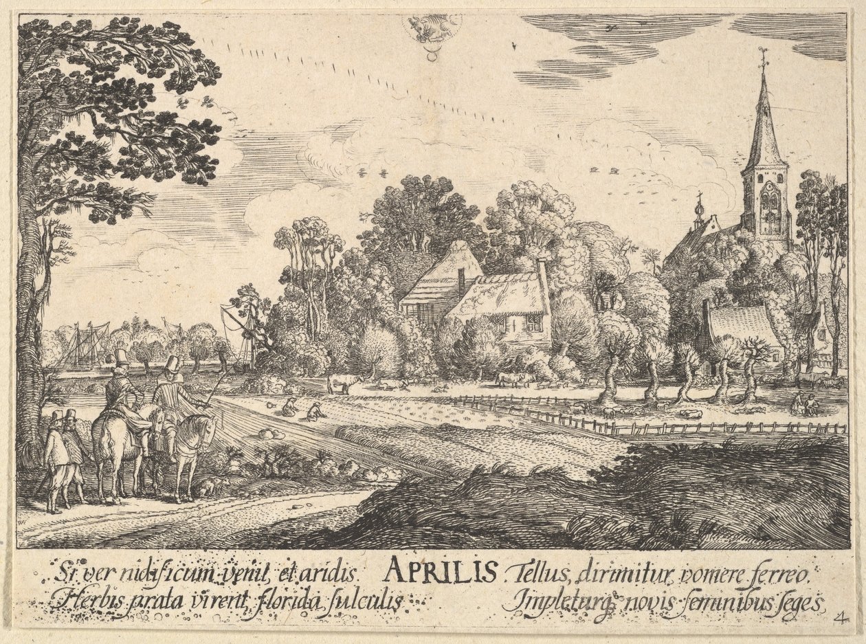 april, 1628-29. af Wenceslaus Hollar