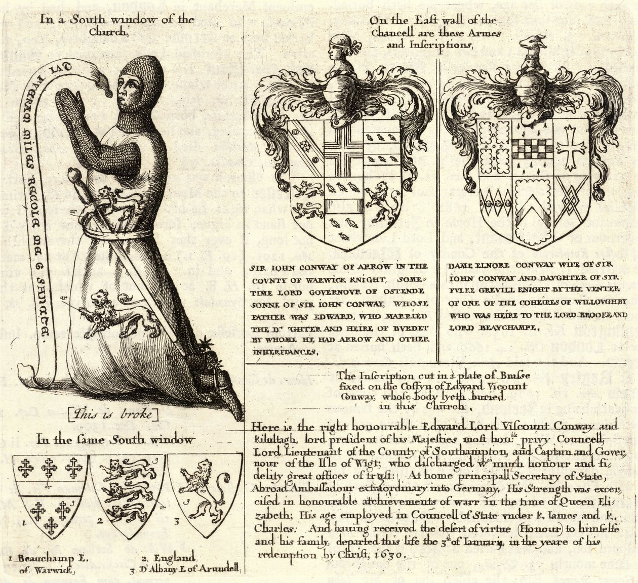 Pil (farvet glas). Tilstand 2 af Wenceslaus Hollar