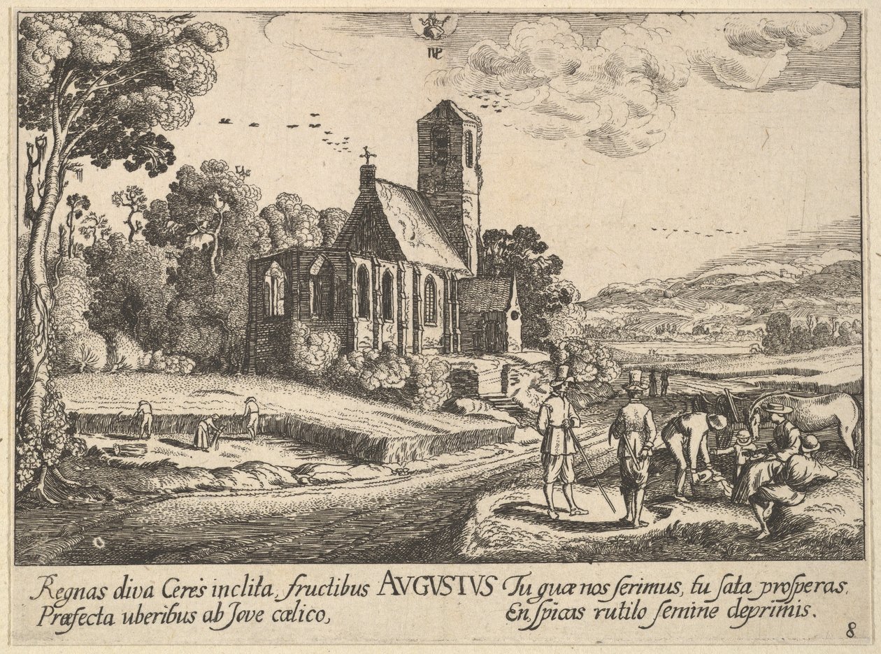 august, 1628-29. af Wenceslaus Hollar