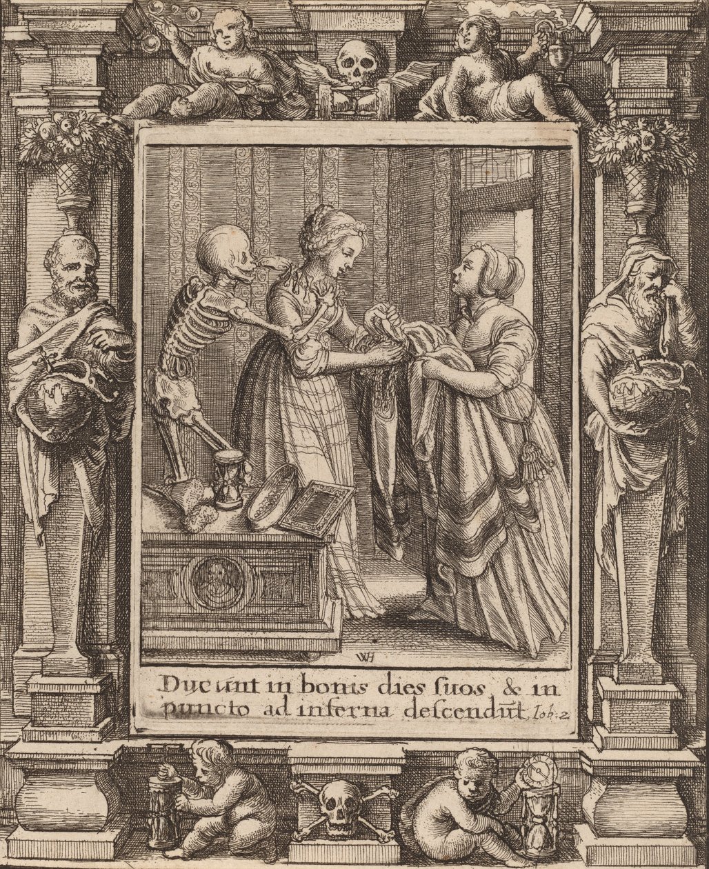 Brud, 1651. af Wenceslaus Hollar