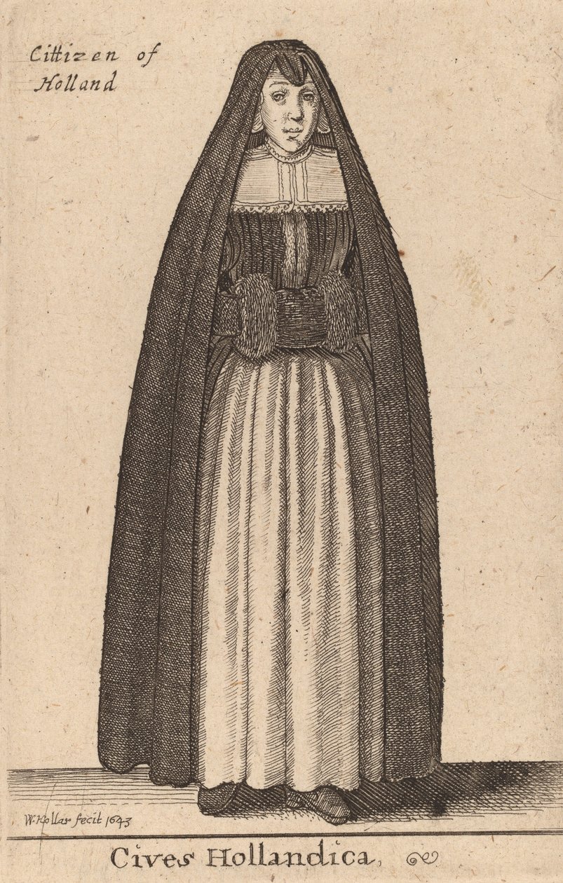 hollandske statsborgere, 1643. af Wenceslaus Hollar
