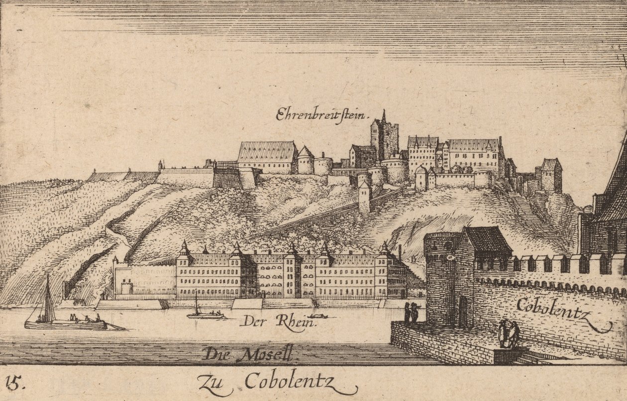 Coblentz, 1635. af Wenceslaus Hollar