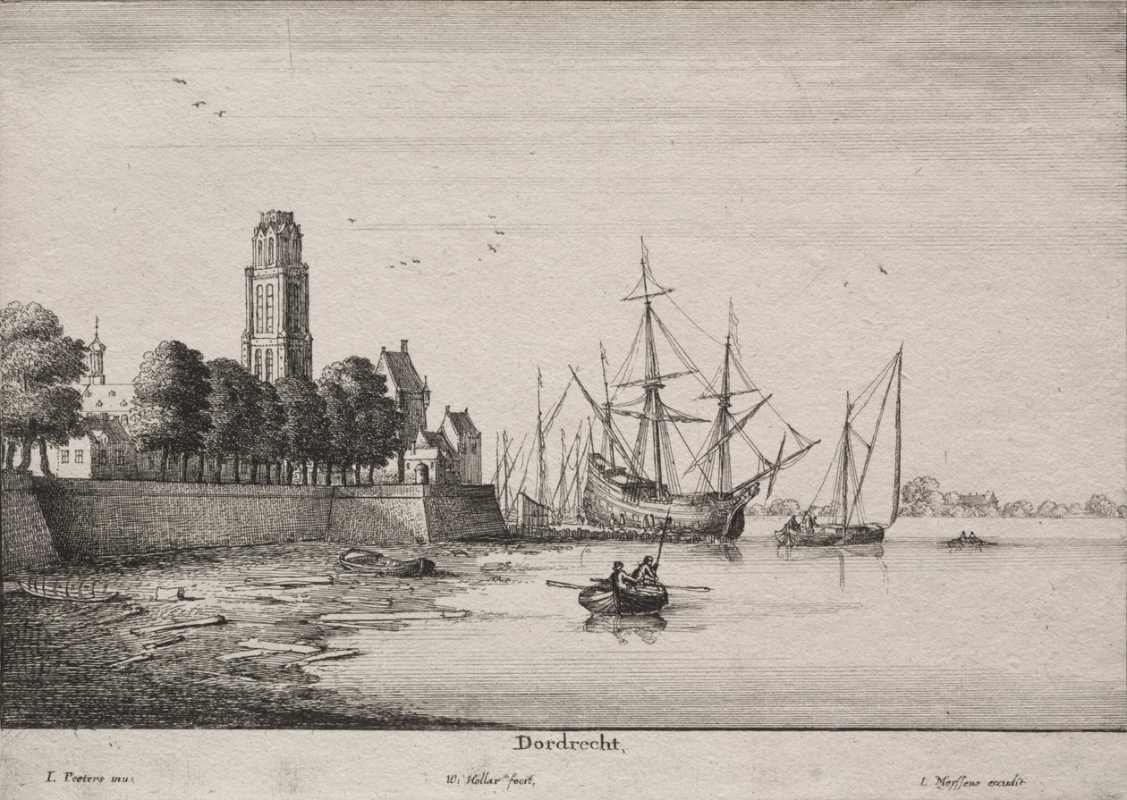 Dordrecht. af Wenceslaus Hollar