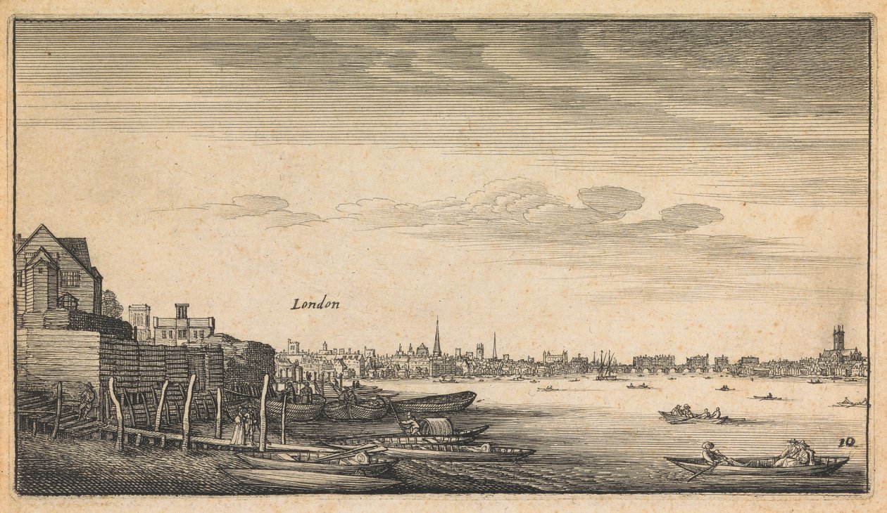 Engelsk udsigt: London af Wenceslaus Hollar