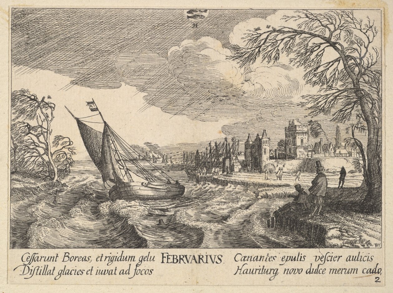 februar 1628-29. af Wenceslaus Hollar