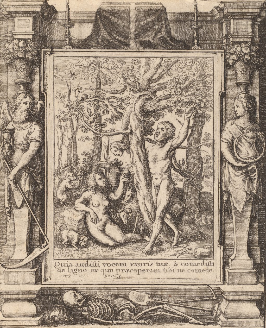 Edens Have, 1651. af Wenceslaus Hollar