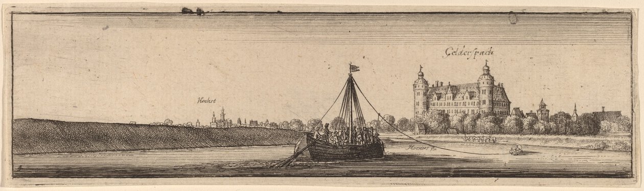 Gelderspach, ca. 16321636. af Wenceslaus Hollar