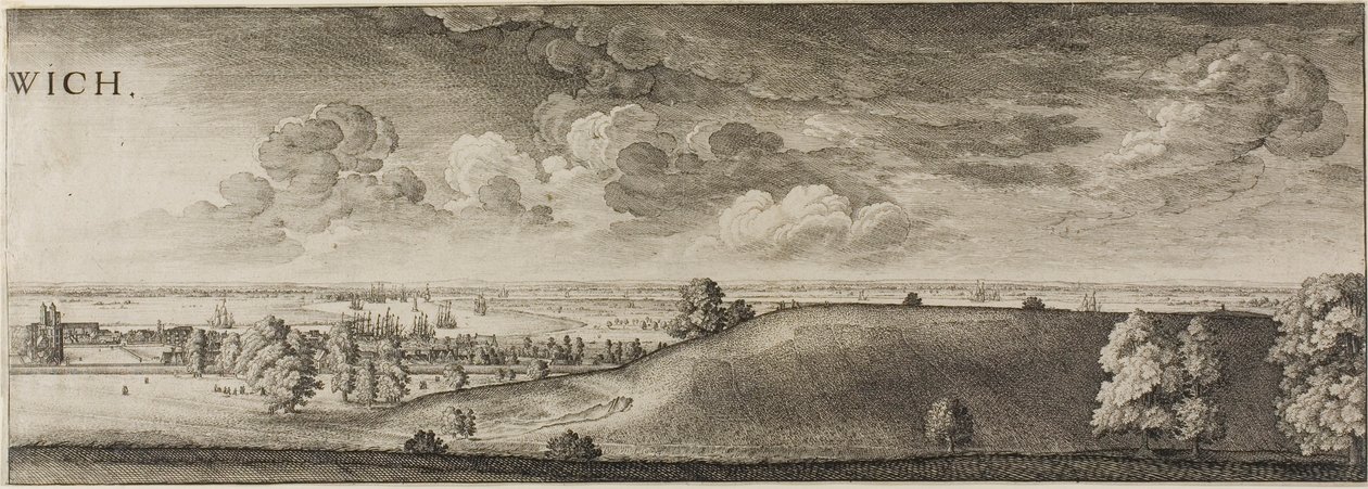 Greenwich af Wenceslaus Hollar