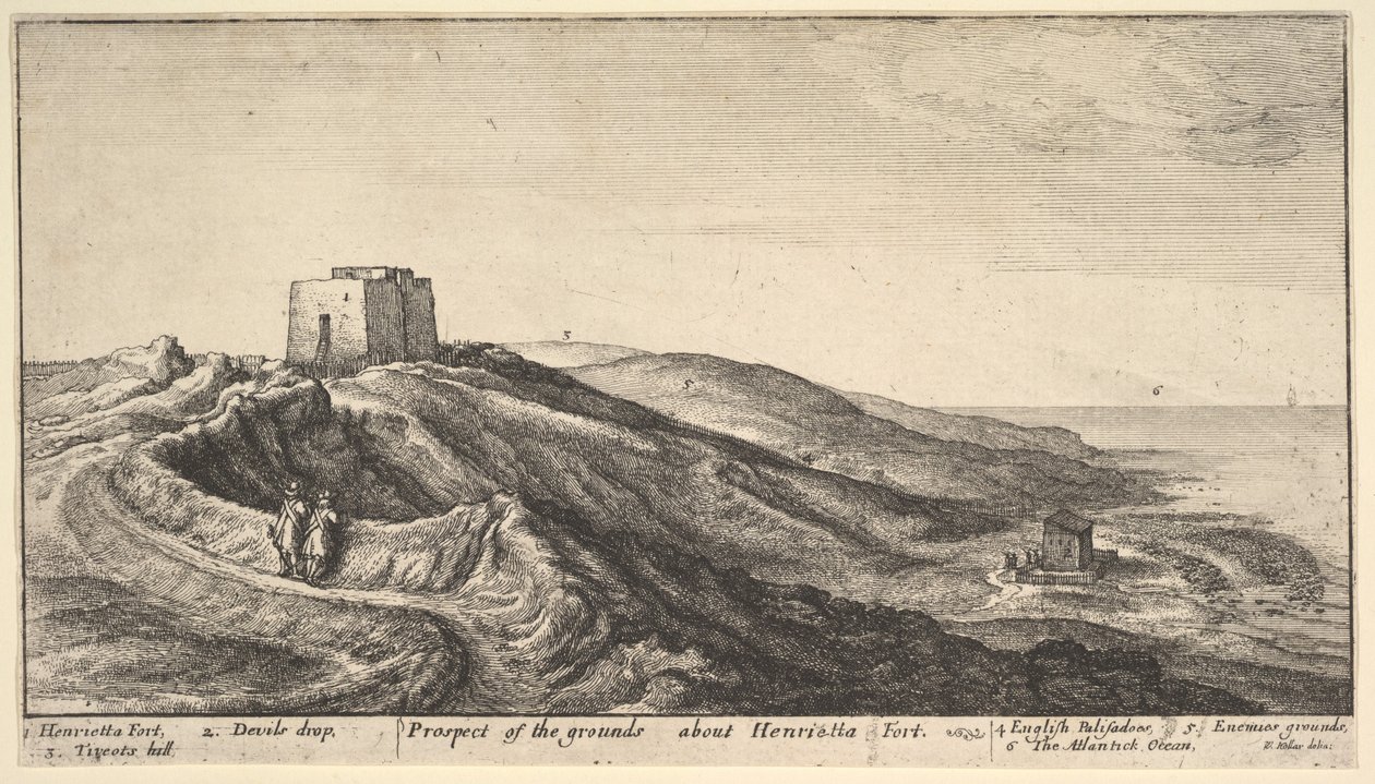 Henrietta Fort, ca. 1670. af Wenceslaus Hollar