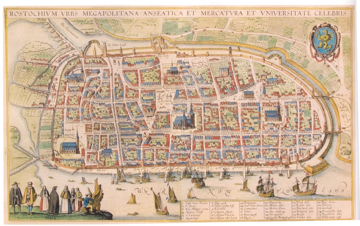 Hollar-Rostock af Wenceslaus Hollar