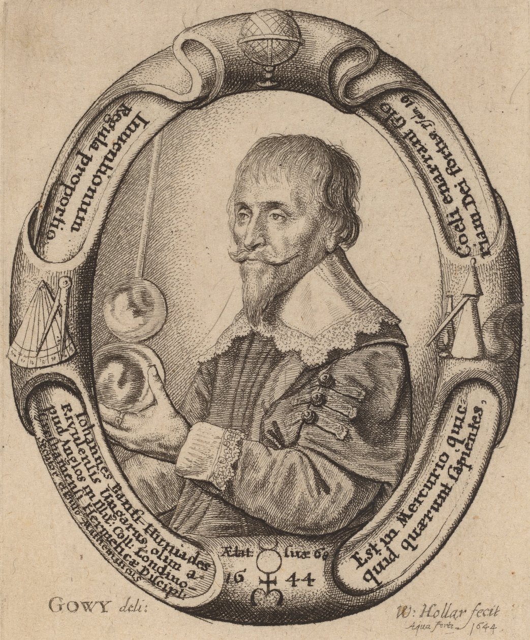 Johann Banfi Huniades. af Wenceslaus Hollar