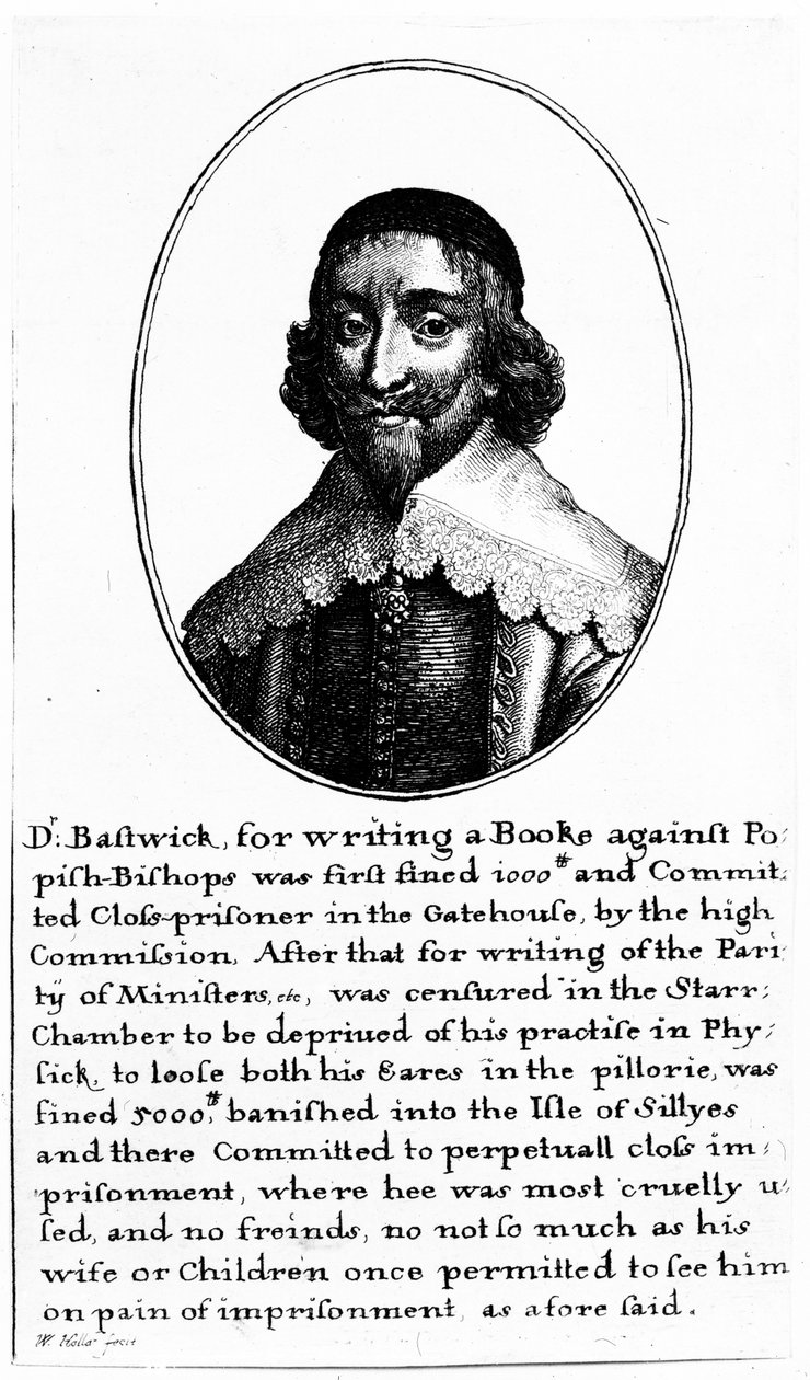 John Bastwick (gravering) af Wenceslaus Hollar