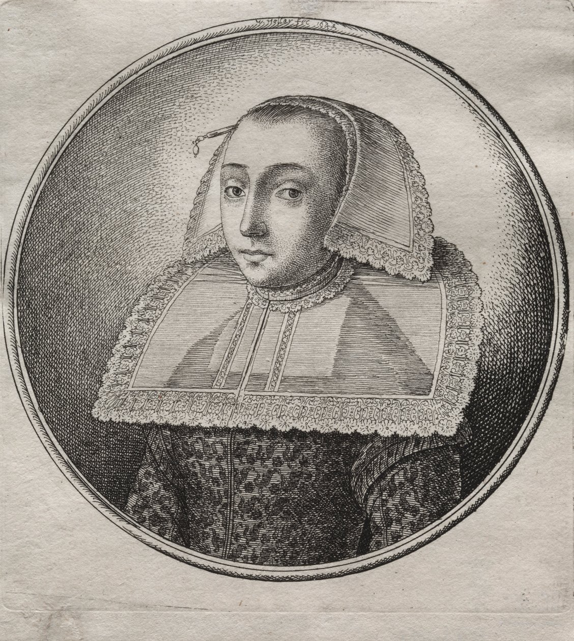 Købmands kone fra Hanan af Wenceslaus Hollar