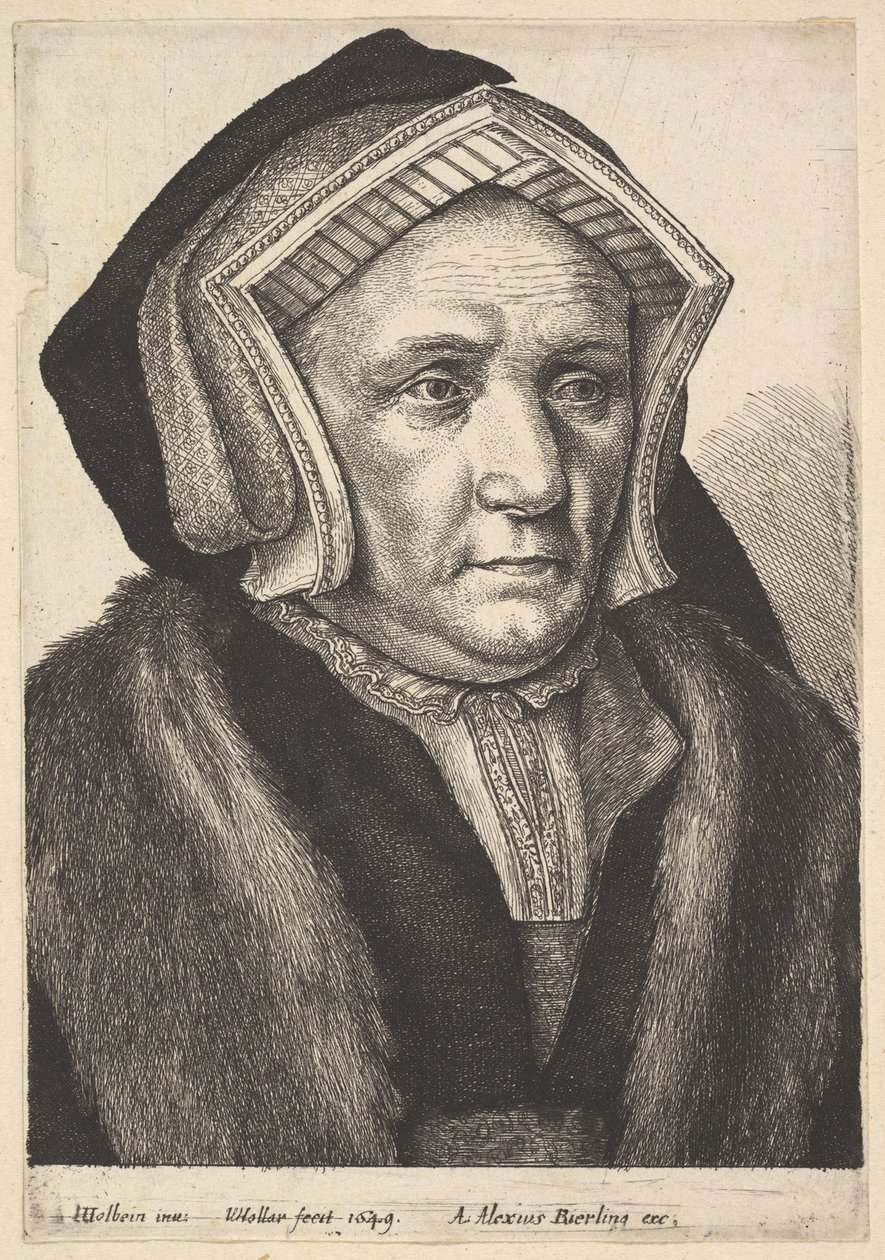 Lady Mary Butts, 1649. af Wenceslaus Hollar