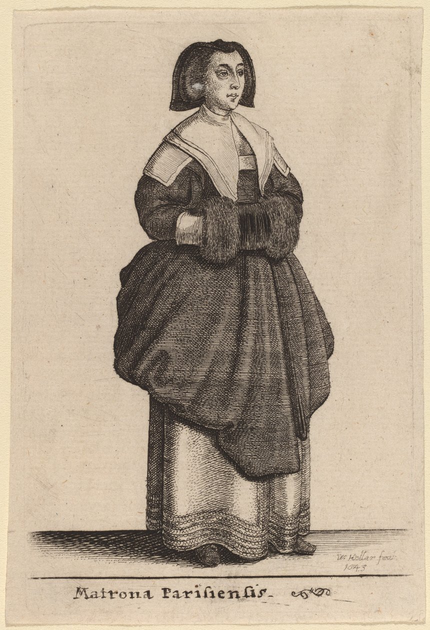 Matrona i Paris af Wenceslaus Hollar