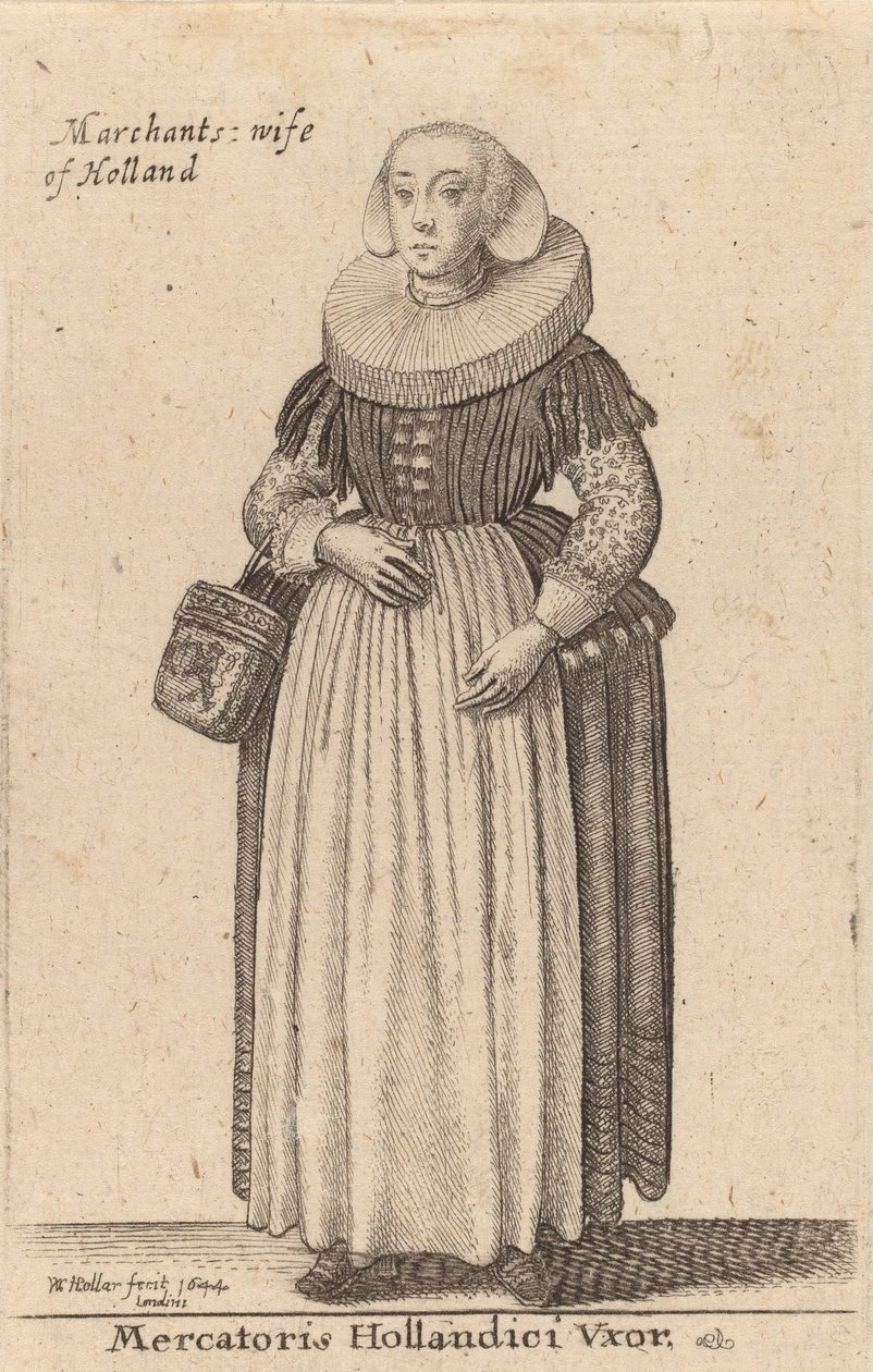 Merchant Hollandici Vxor, 1644. af Wenceslaus Hollar