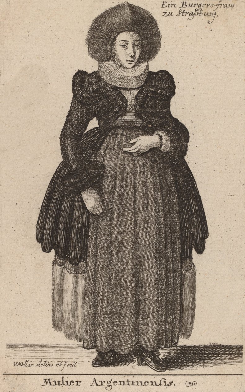 argentinsk kvinde. af Wenceslaus Hollar