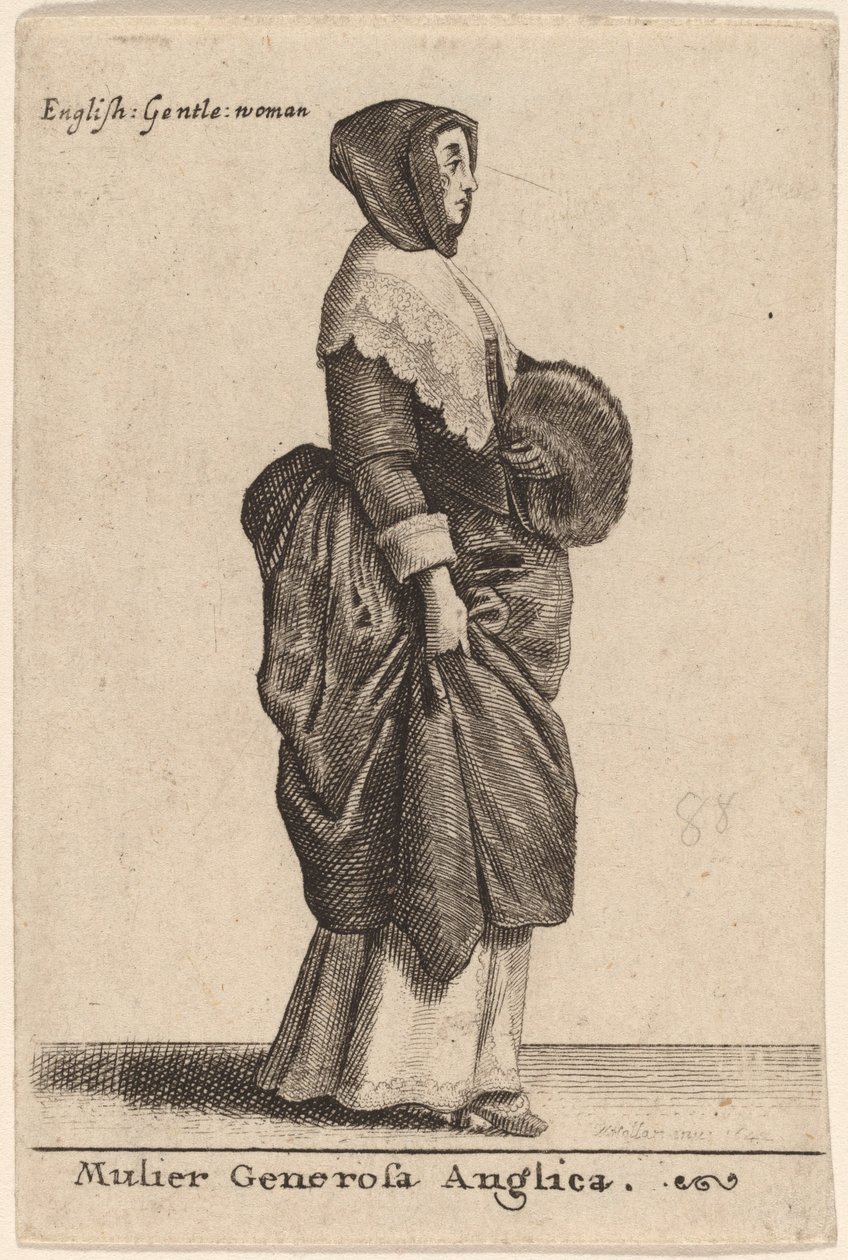 En generøs engelsk kvinde af Wenceslaus Hollar