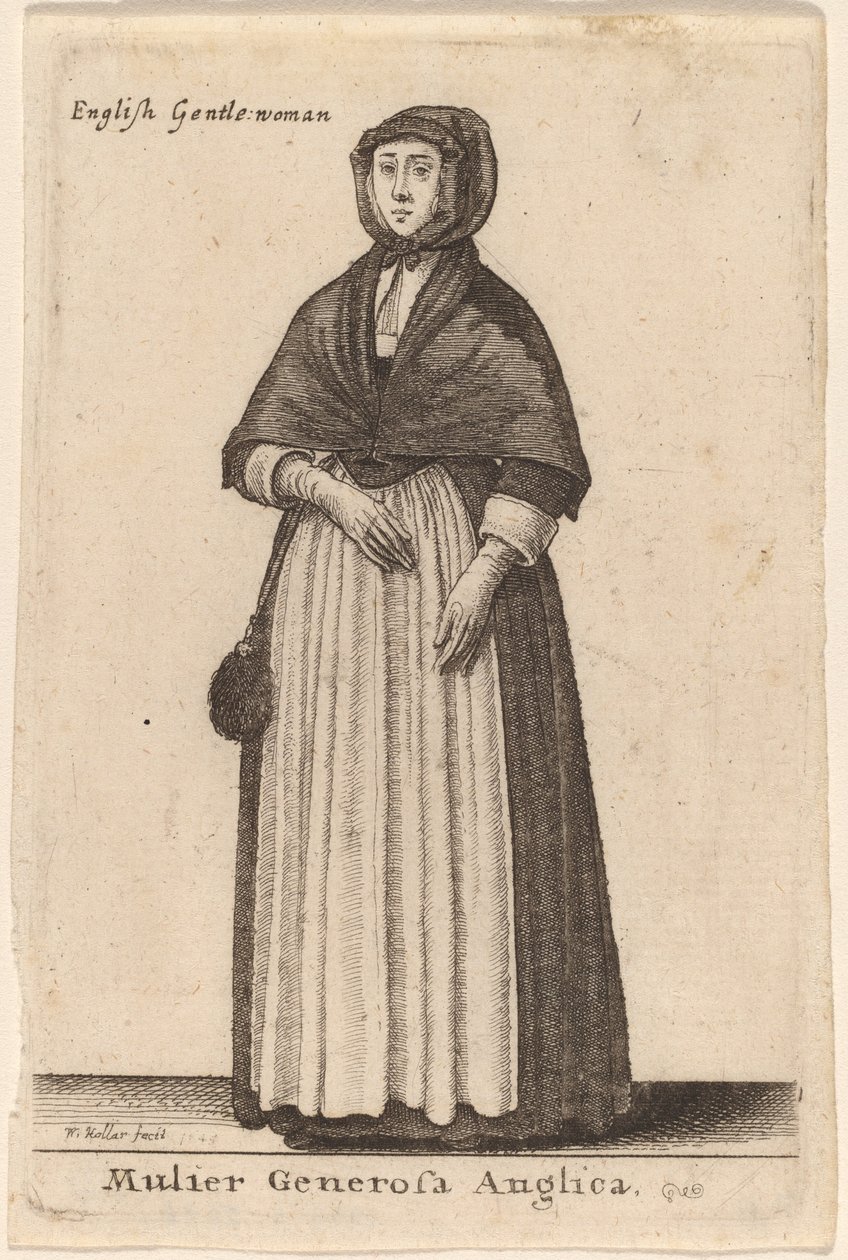 En generøs engelsk kvinde af Wenceslaus Hollar
