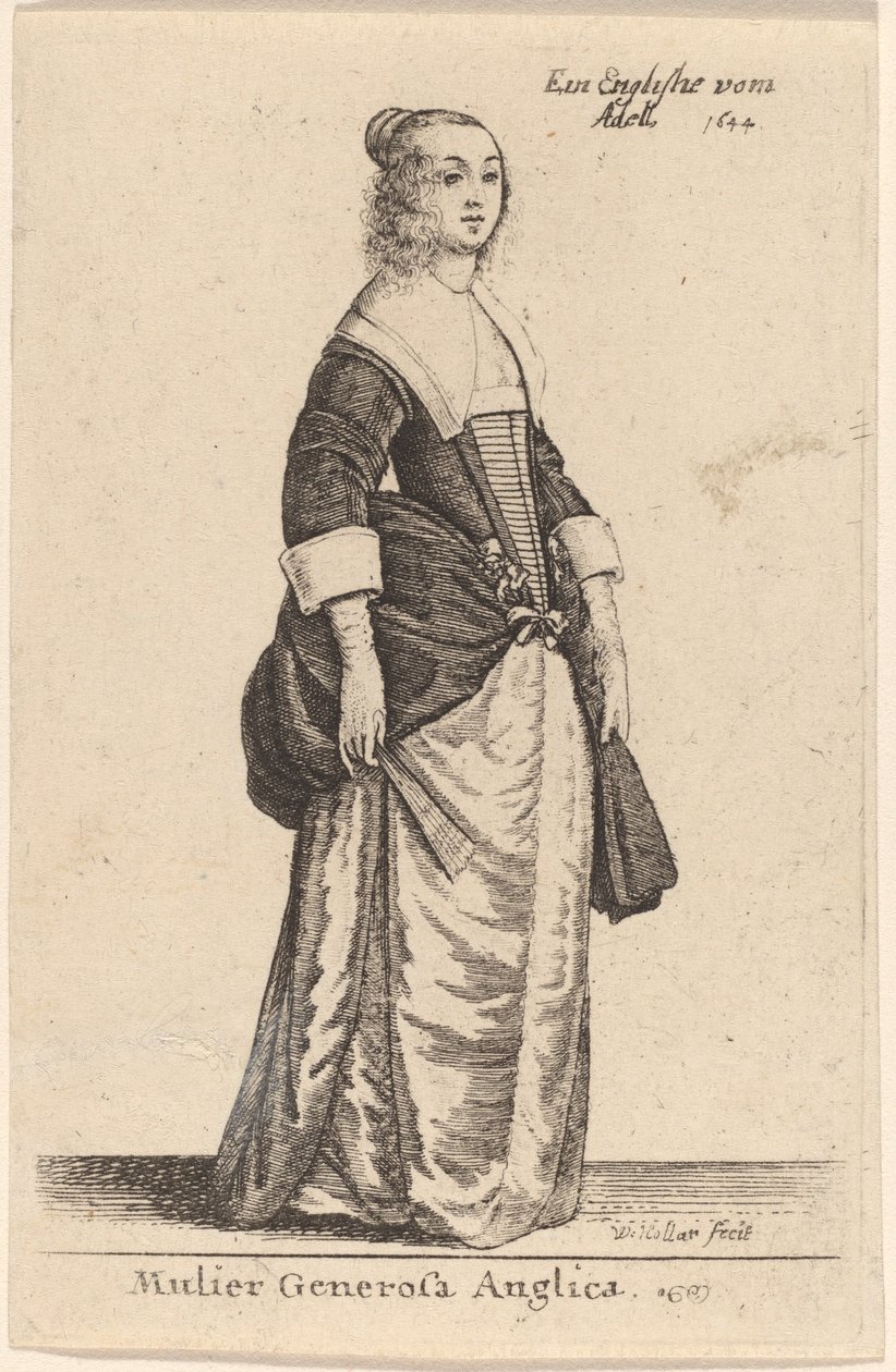 En generøs engelsk kvinde af Wenceslaus Hollar